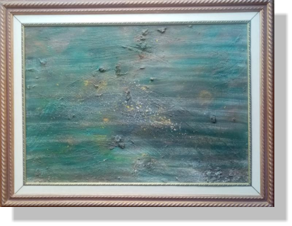EXPLOSI� ARMARIAL III  275�  T�cnica mixta s/ tablero. Marc daurat i paspert�. Horitzontal/Vertical